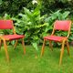 Pair of Mid-Century Boomerang Chairs