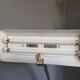 Helo Neuburg desk lamp, light grey lacquered metal, Germany, 1960s