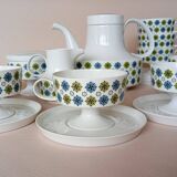 Service 8 cups "Rosette Taïga" Tapio Wirkkala & Ute Schröder for Rosenthal, ca 1970