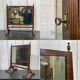 English mahogany dressing table from the late 19th century.