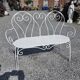 Wrought iron garden bench