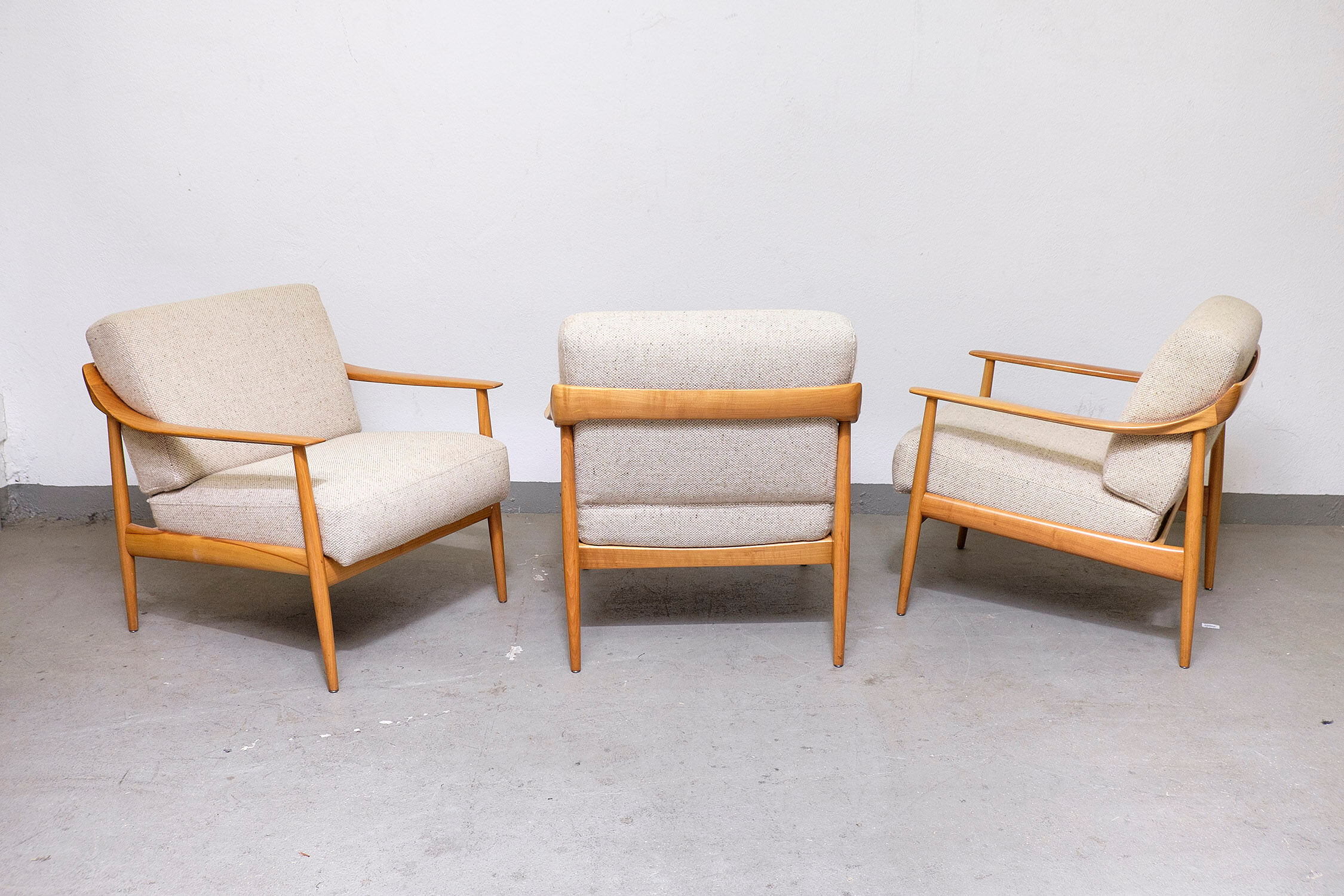 Cherrywood Antimott Lounge Chair by Walter Knoll, 1960s