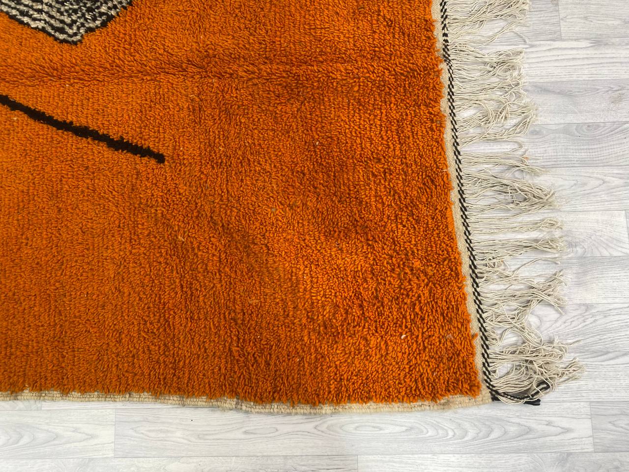 Handmade Moroccan Berber carpet 252 x 152 CM