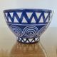 Pair of bowls by Robert Picault, La Roue Vallauris, very rare in blue and white.