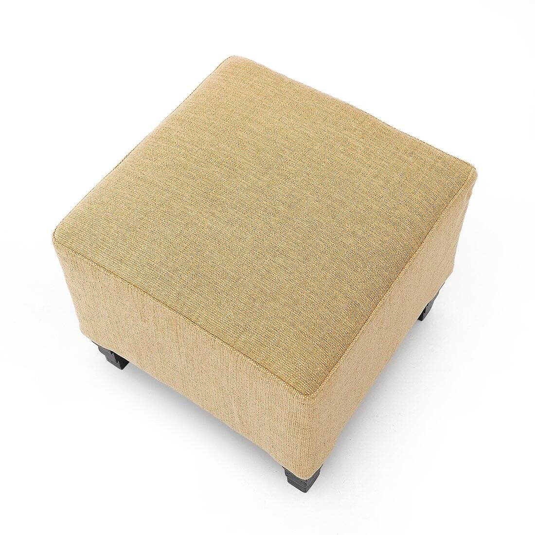 Square Art Deco pouf, 1930s