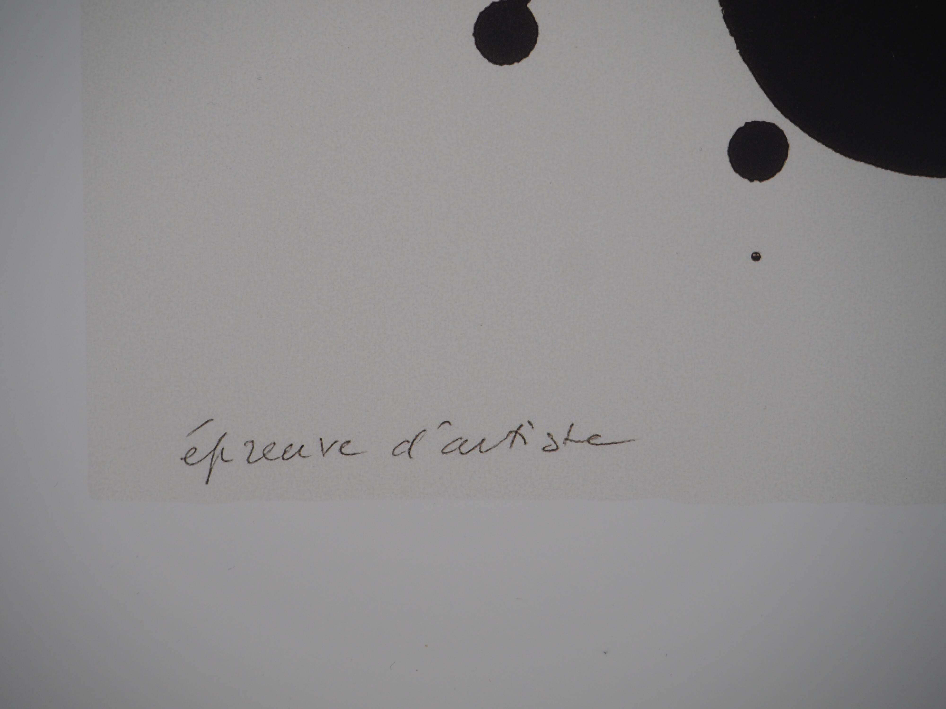 Pierre SOULAGES: Lithograph n 29, 1972 - Original signed poster