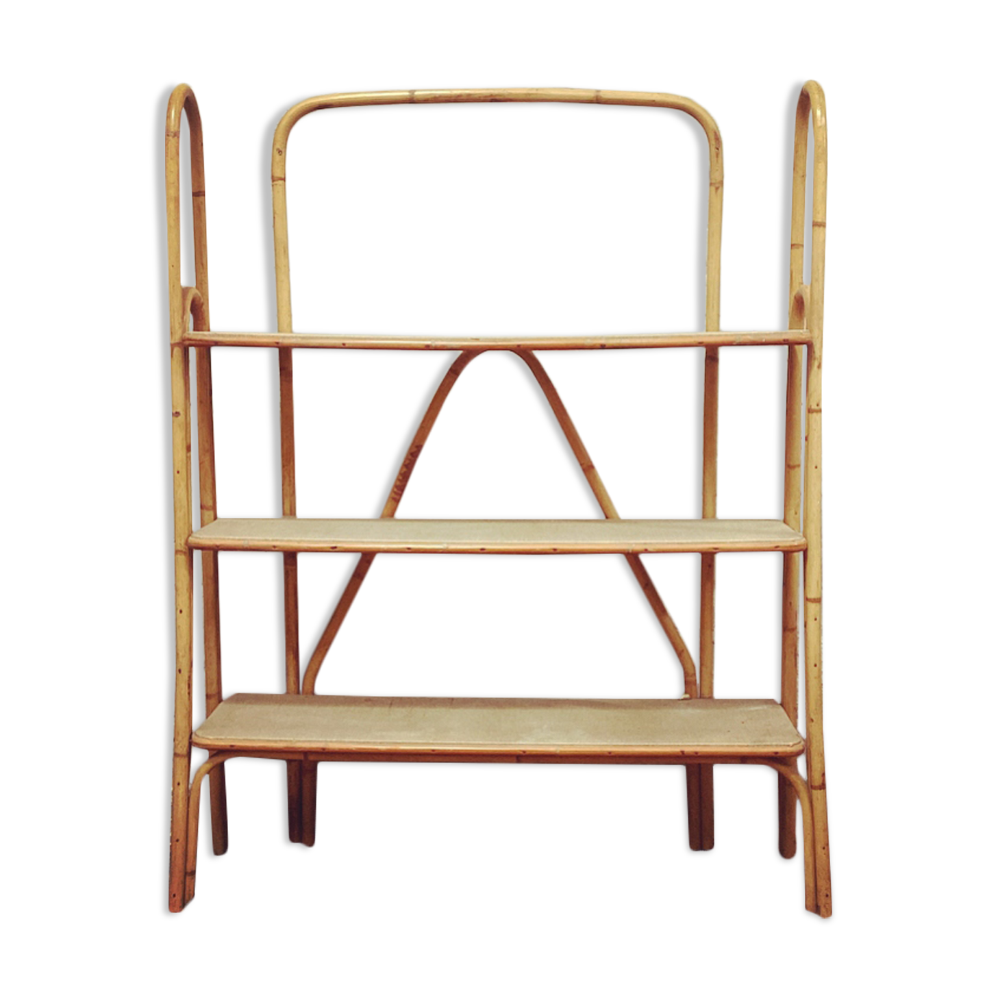 Rattan shelf