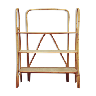 Rattan shelf