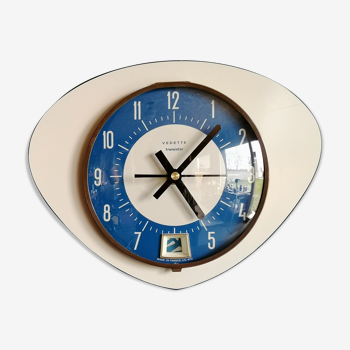 Vintage clock, wall clock "Blue and White Transistor Star"