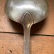 Old art deco ladle in silver metal Dixi