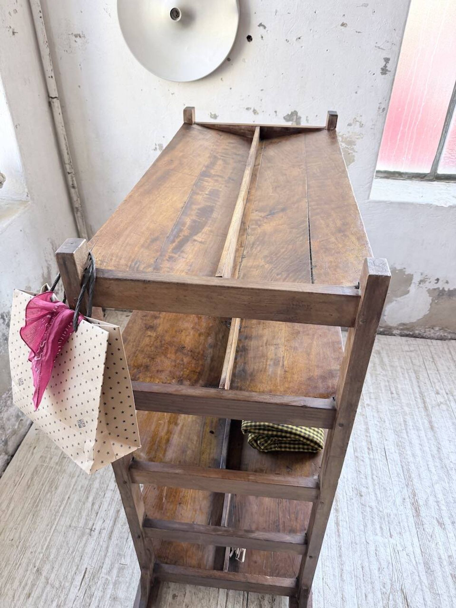 Old bakery shelf from the 1950s.