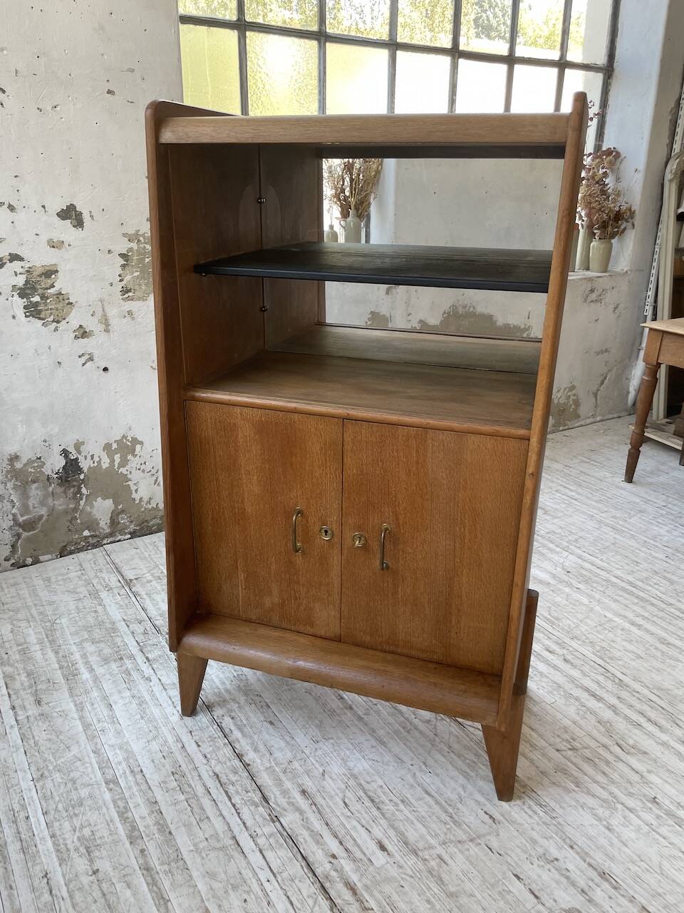 1960s oak storage unit