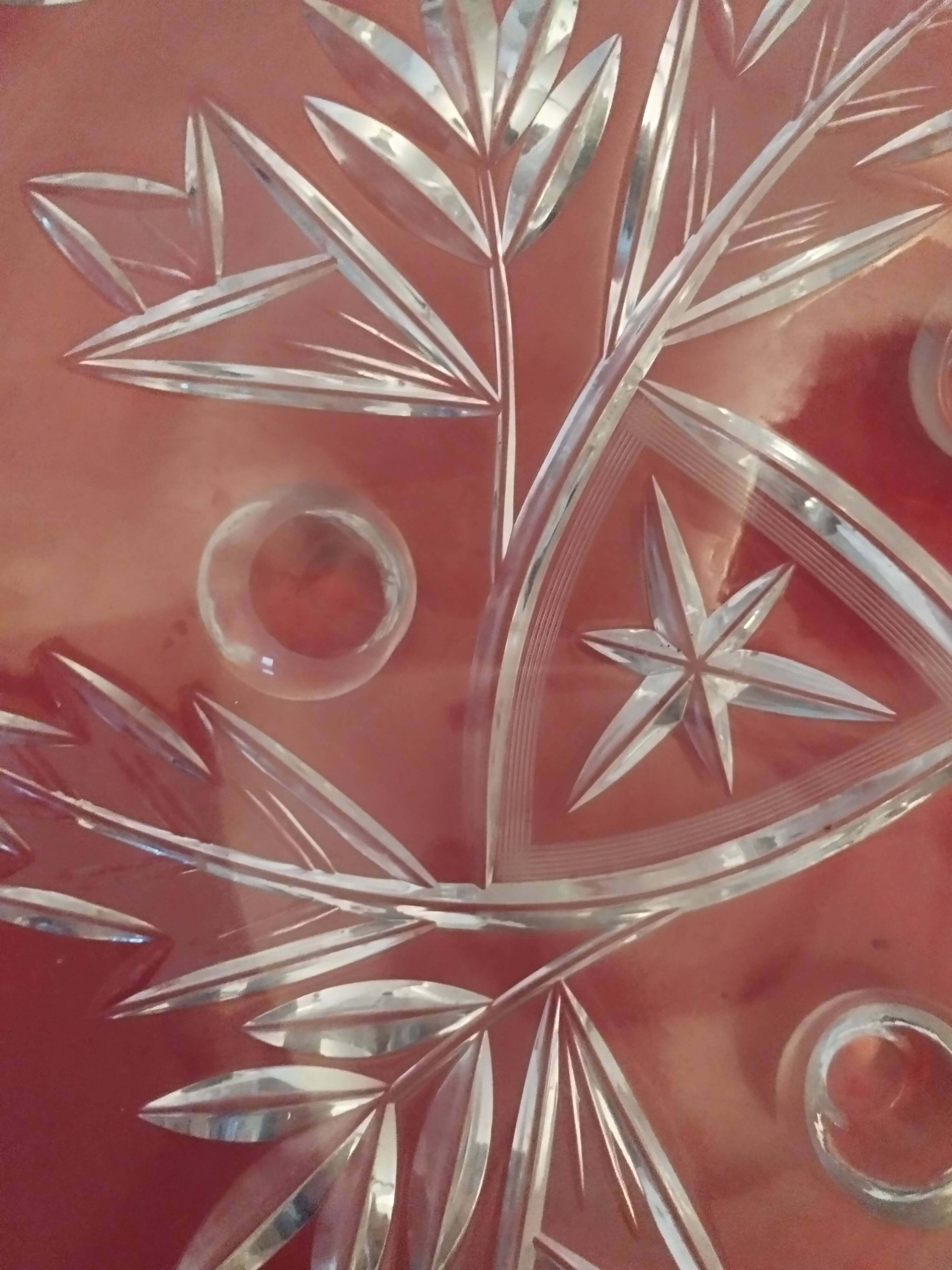 Coupe à fruits en cristal vintage