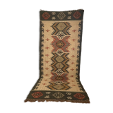 4x10 jute handwoven kilim runner rug, 120 x 300 cm handmade, kelim, carpet, indian.