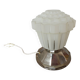 Art deco "skyscraper" lamp in nickel-plated brass and glass 1920s 30s