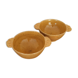 Duo of stoneware bowls