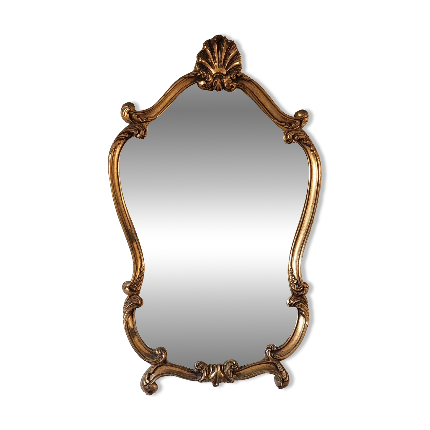 Large gilded rococo mirror