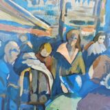 Robert Dago - Gouache Scene of Life Saint Martinoises 32/150