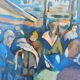 Robert Dago - Gouache Scene of Life Saint Martinoises 32/150