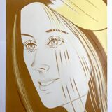 Original lithograph poster by Alex Katz, Galerie Roger d'Amécourt / FIAC, 1977