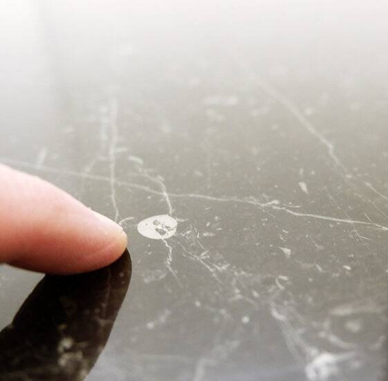 Mid-century modern Black marble square coffee table - 1970s