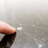 Mid-century modern Black marble square coffee table - 1970s