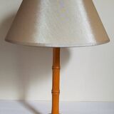 “Bamboo” lamp in vintage turned wood