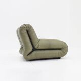 Pagru leather lounge chairs Claudio Vagnoni 1P Italy 1971