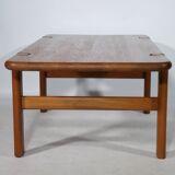 Table basse en teck massif danoise Olsen & Son années 1960
