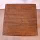 old Art Deco pedestal table in Burmese teak