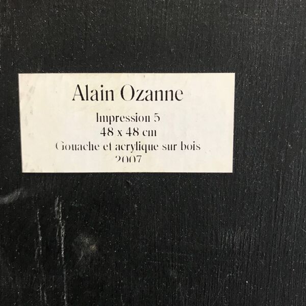 Alain ozanne,actif contemporain.nature morte.acrylique et gouache