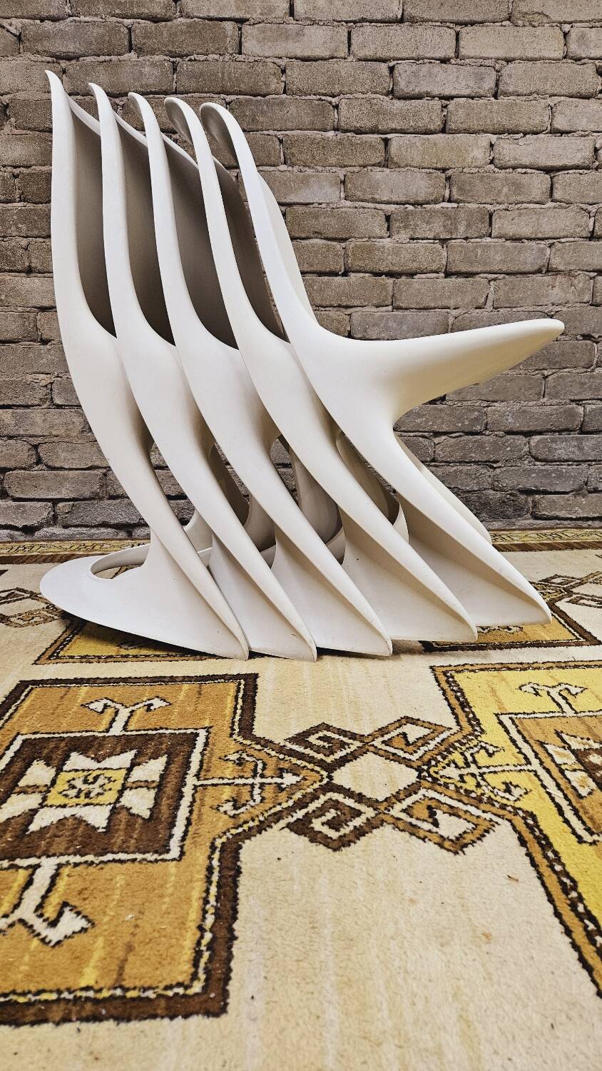 Set of 5 "Casalino" chairs by Alexander Begge for Casala, 1970.