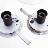 Pair of ceiling lamps Hamolite 1930