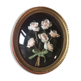 Vintage curved glass frame