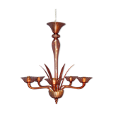 Amethyst chandelier (signed) Murano circa 1940-50