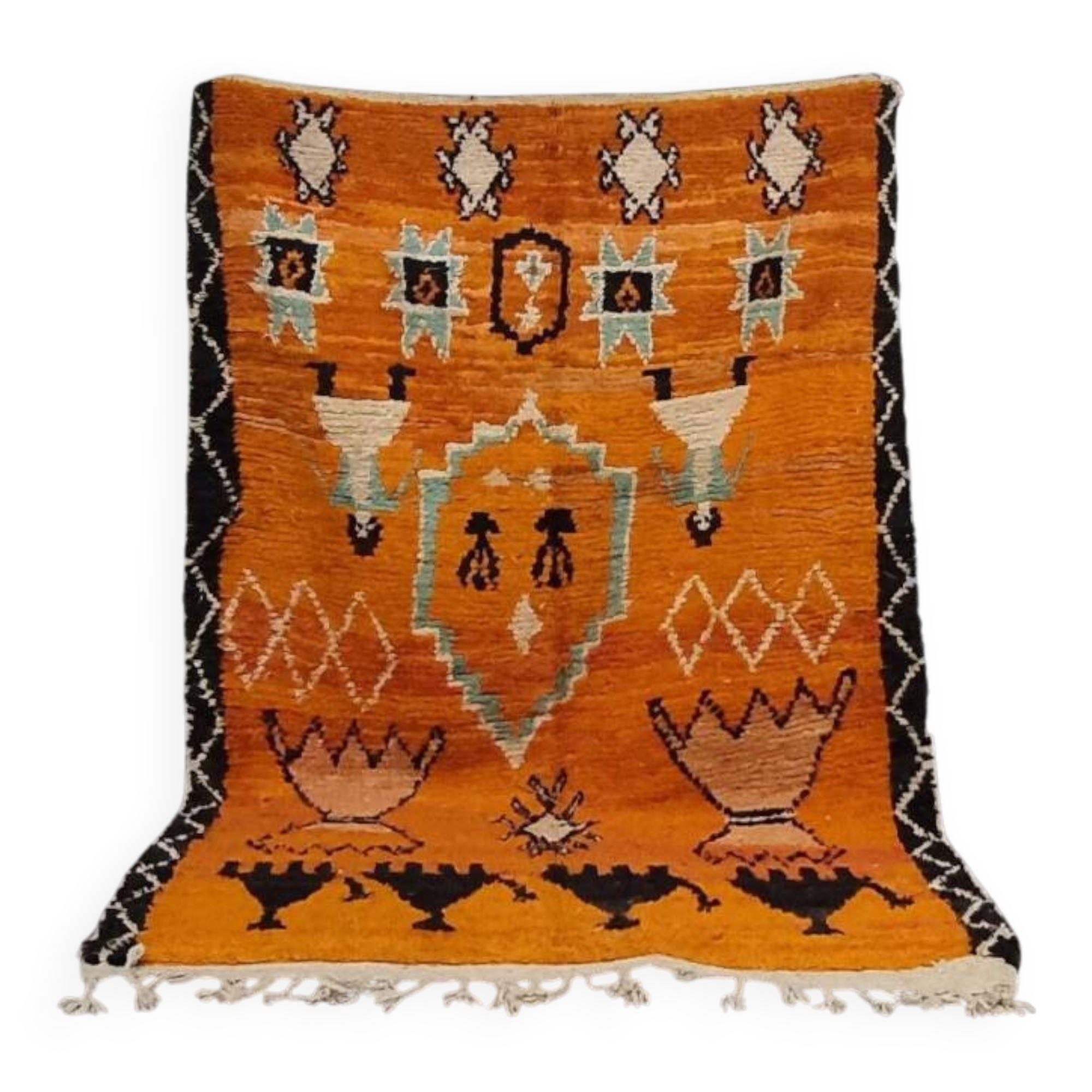 Tapis traditionnel marocain Beni ourain Mrirt