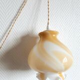 Murano style honey globe portable lamp 1970