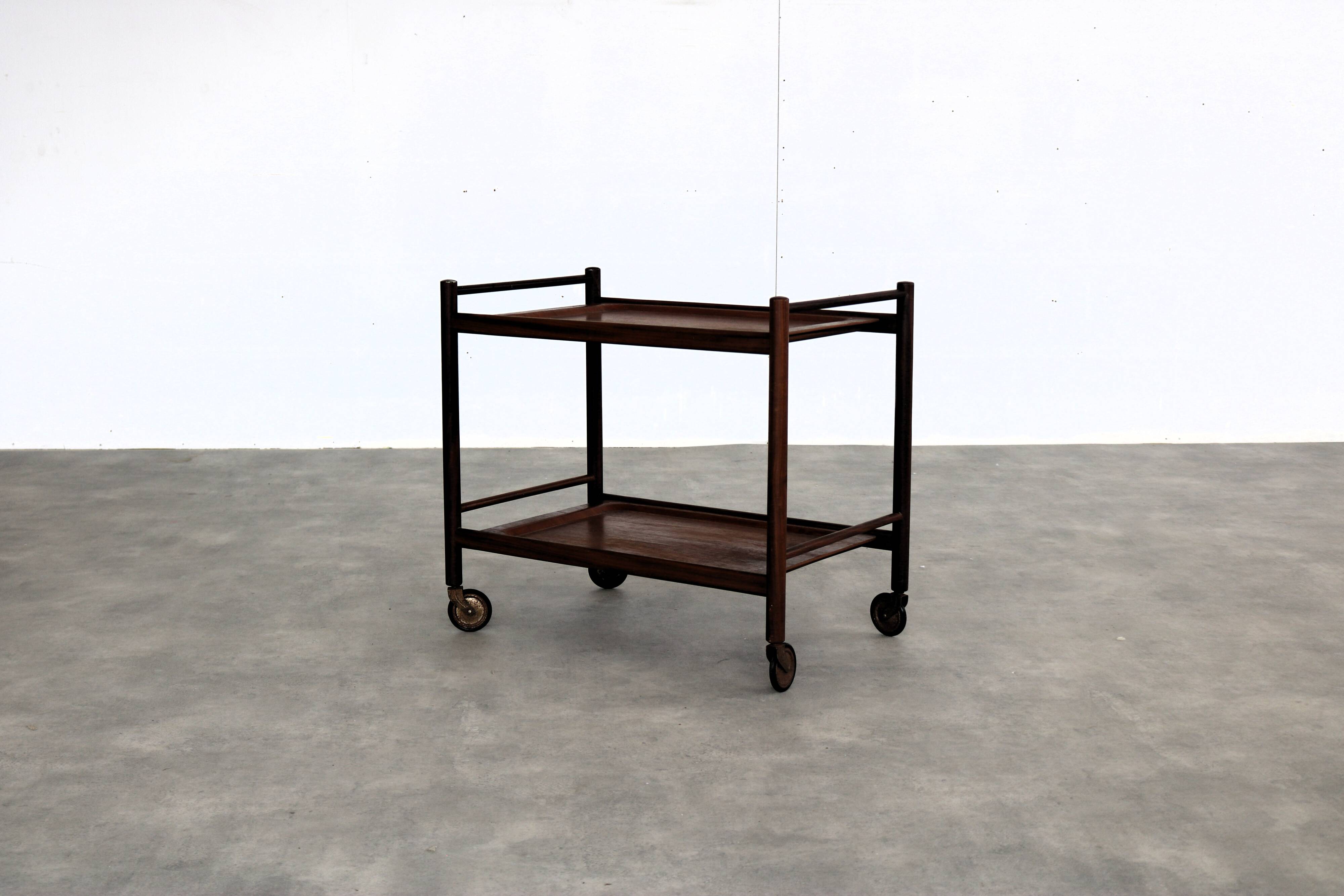 vintage serving trolley | trolley | teak | 1960s