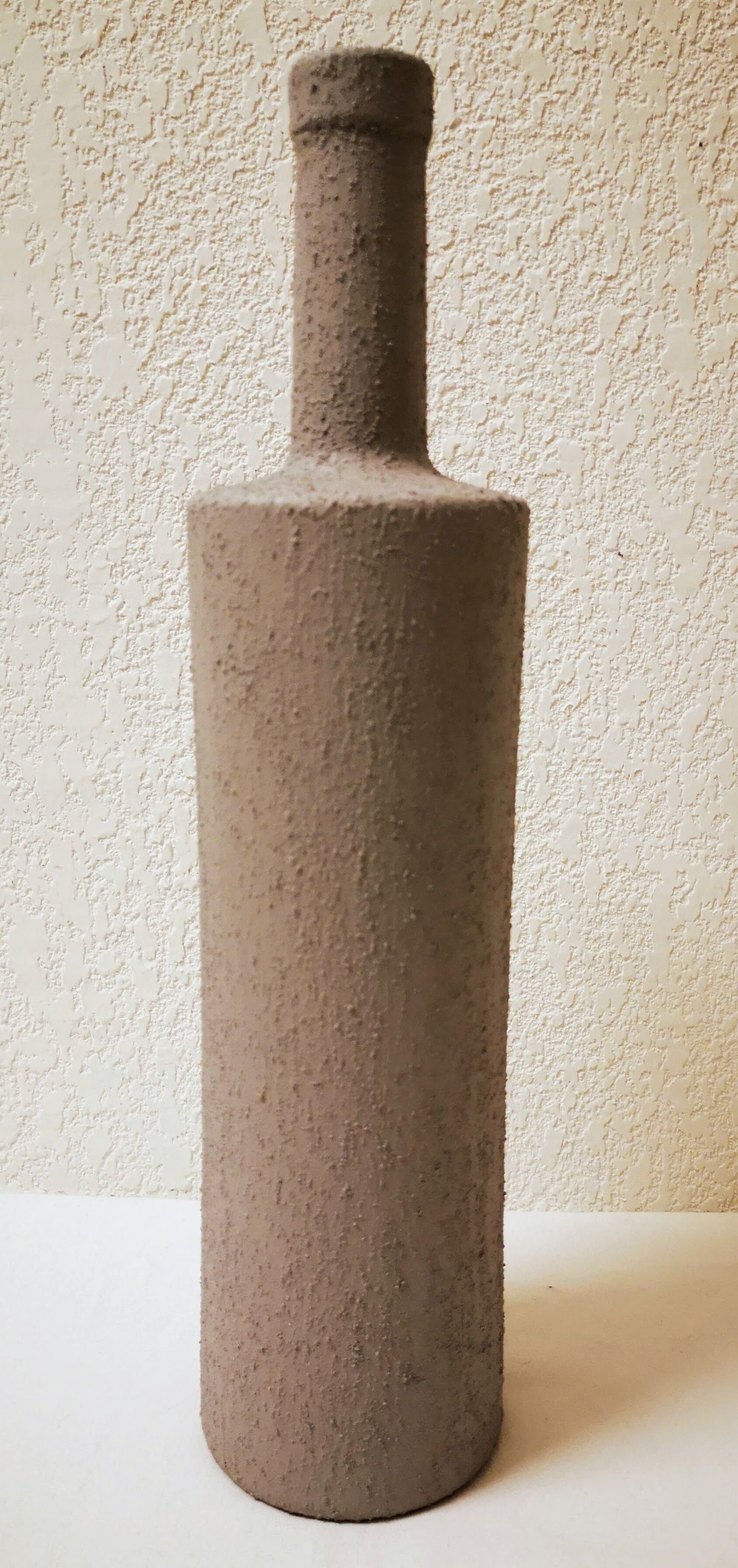 Lot vases glass cemented appearance