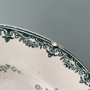 Set of 7 mismatched hollow plates Terre de Fer XIXth