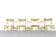 Very Rare Set Of 4 Vintage Midcentury Teak And Cane Bergere Chairs