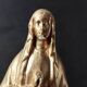 Golden Virgin Mary – Antique patinated plaster statue