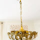 Vintage Palwa suspension in solid brass and crystal.