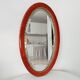 Antique oval mirror with bevelled glass
