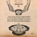 Vintage Coquillor Butter Mold In Silver Plated