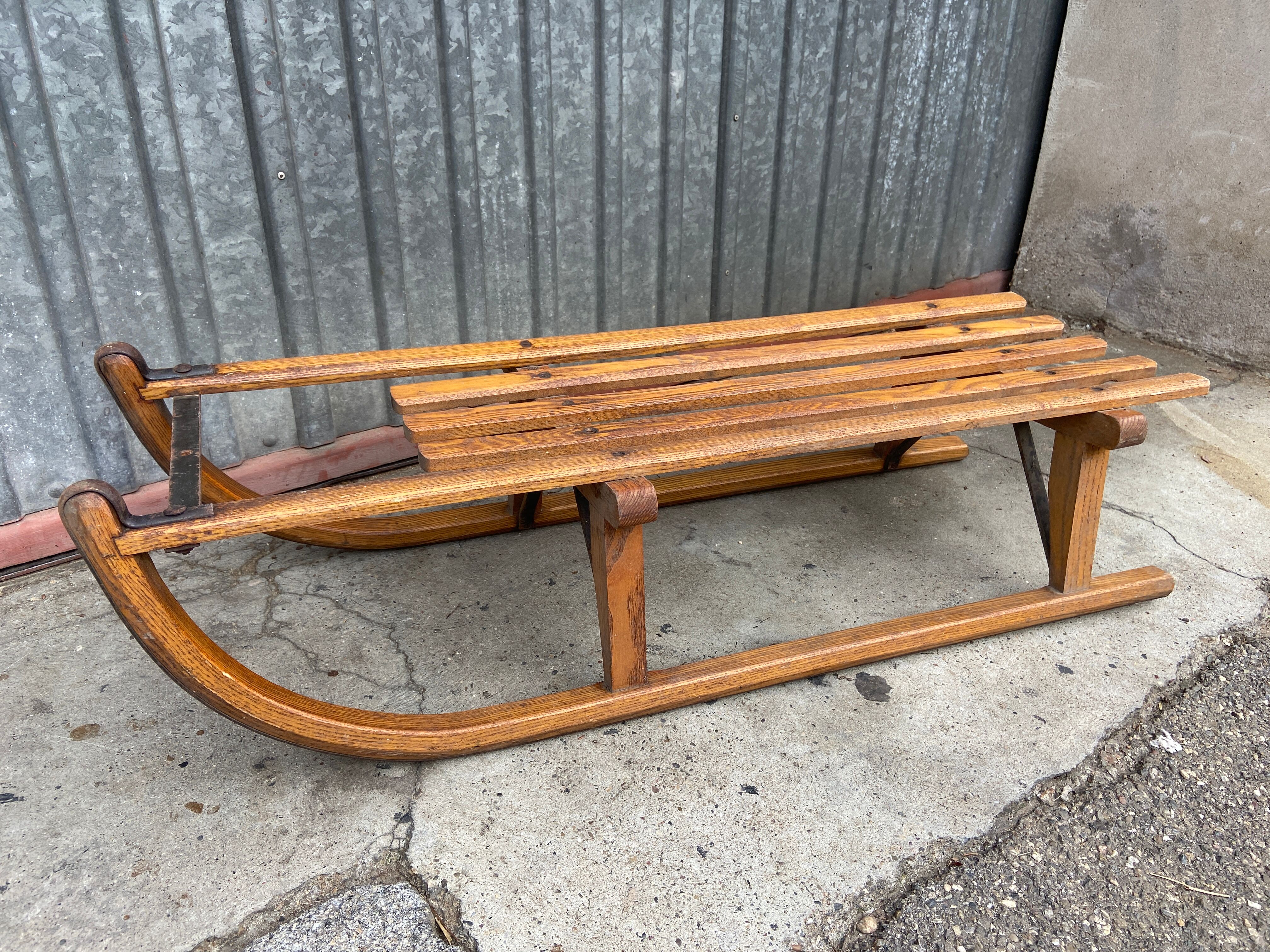 sledding Great old sleigh alsace Christmas decoration