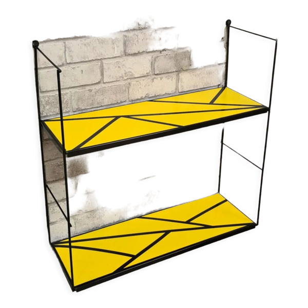Etagere style string 1960 motif geometrique