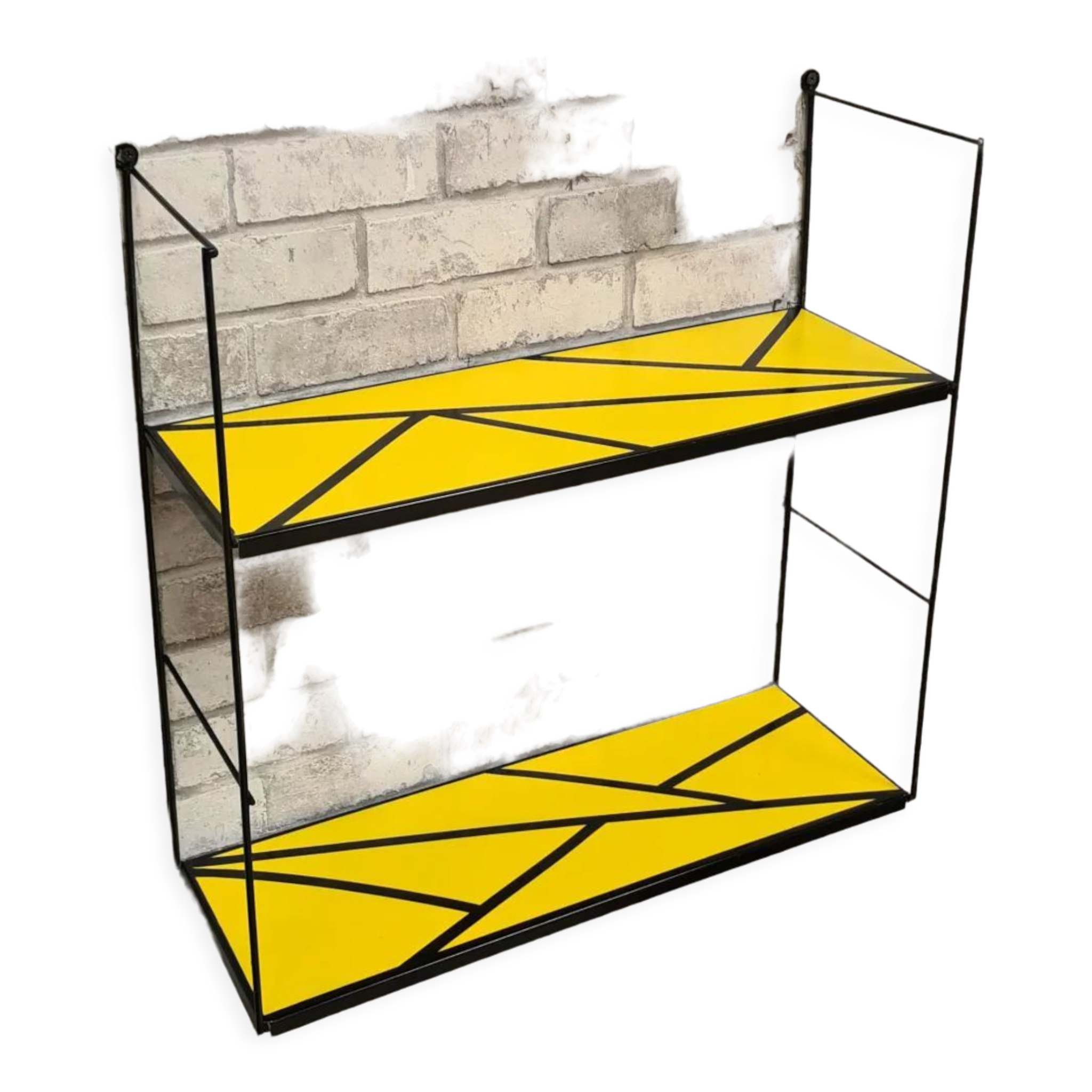 Etagere style string 1960 motif geometrique