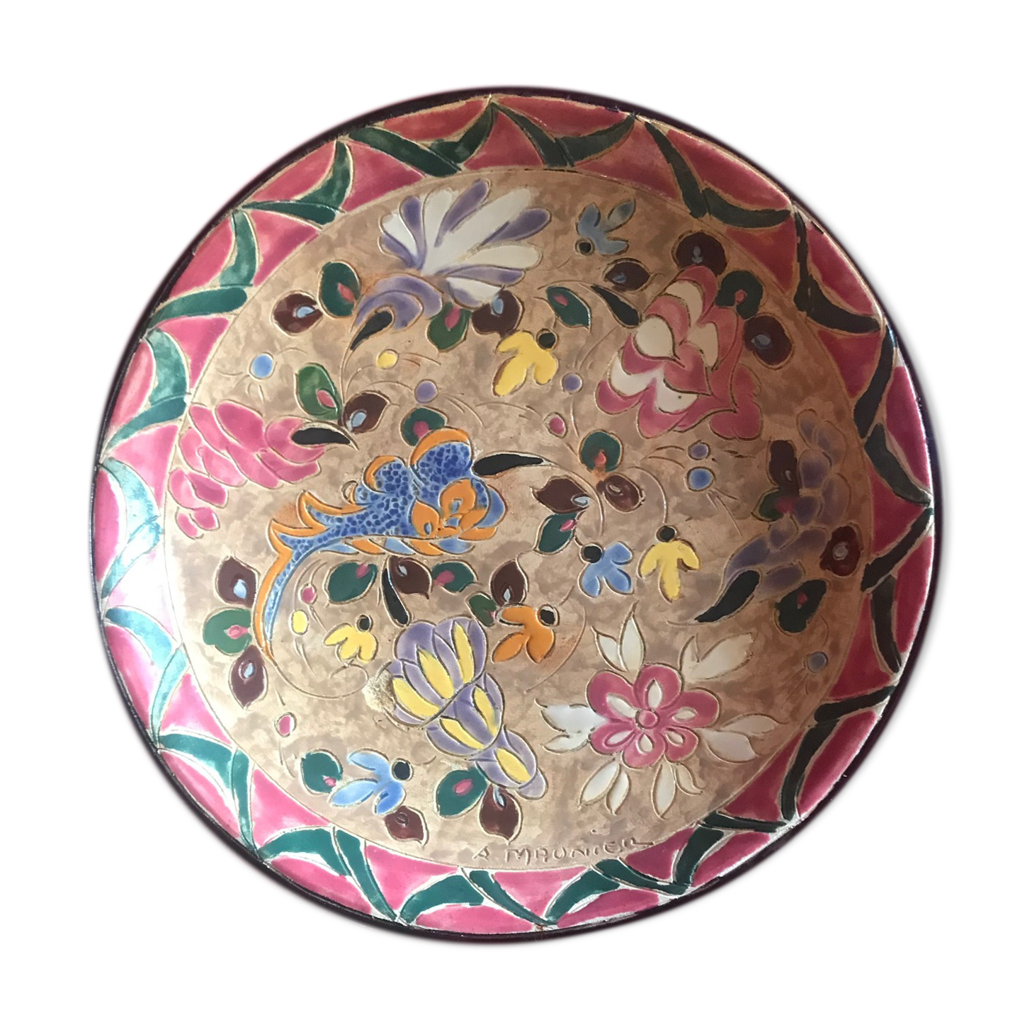 A.Maunier Vallauris Plate