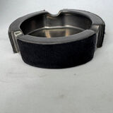 Vintage metal ashtray and hair